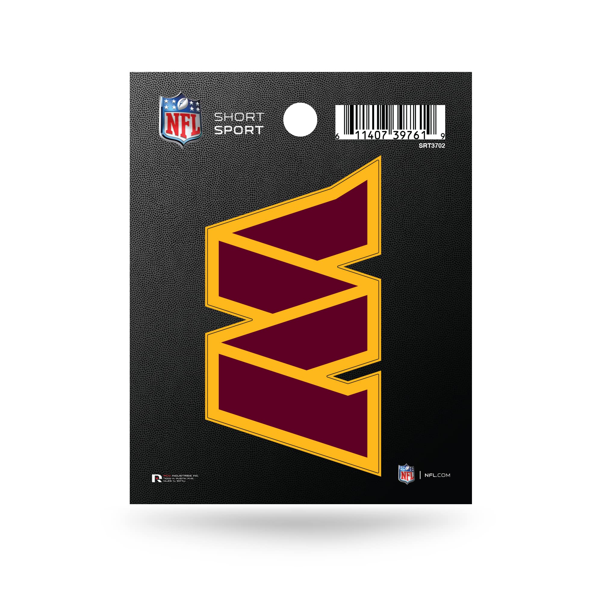 NFL Rico Industries Washington Commanders Short Sport Decal 3.75" x 4.75" Die Cut Team Logo Short Sport Decal