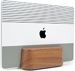 COREMINDED Support vertical réglable pour ordinateur portable – Support de bureau pour MacBook Ordinateurs portables pro/aériens et autres (Chêne solide)