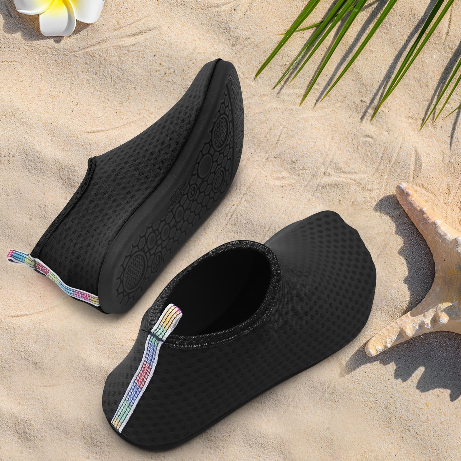 Chaussures de Plage Homme Femme – Chaussons Aqua Antidérapants pour Piscine, Mer, Surf, Sport Nautique – Ultra Légers & Séchage Rapide