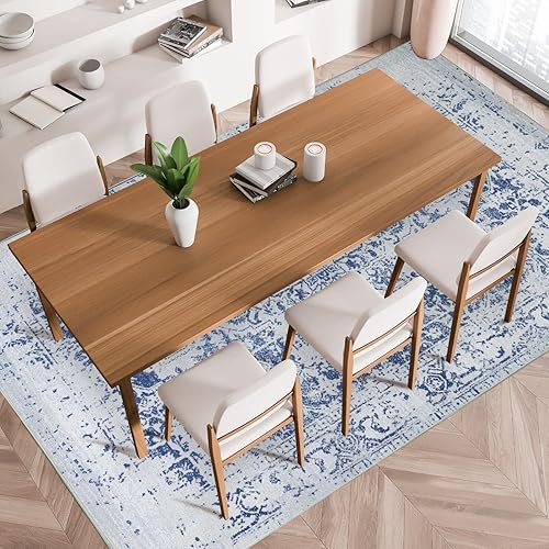 Miniatura 27 de Alfombra lavable a máquina con parte trasera antideslizante y resistente a las manchas, respetuosa con el medio ambiente, apta para familias y