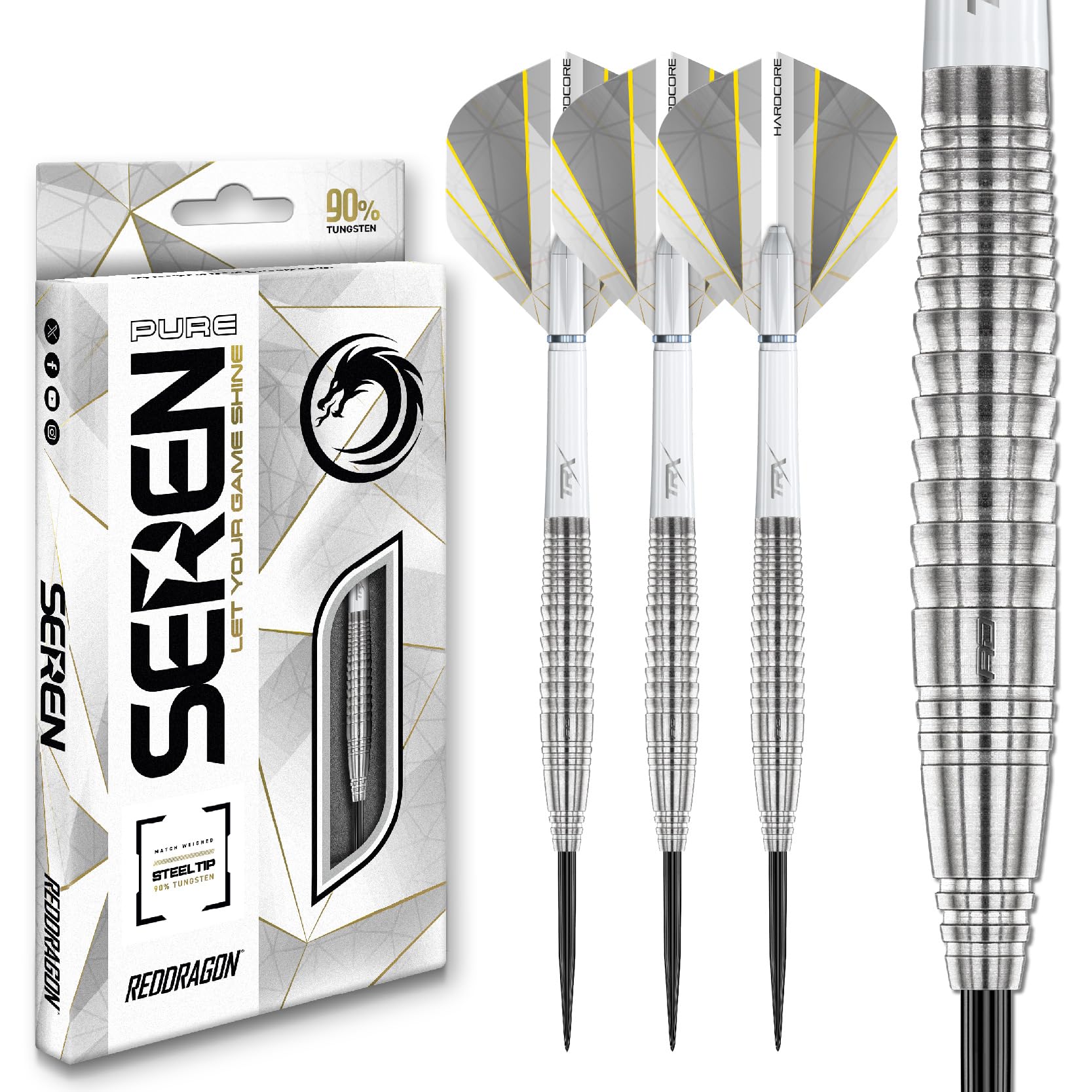 RED DRAGON Darts – Seren Pure 4 25g - 90% Tungsten Professional
