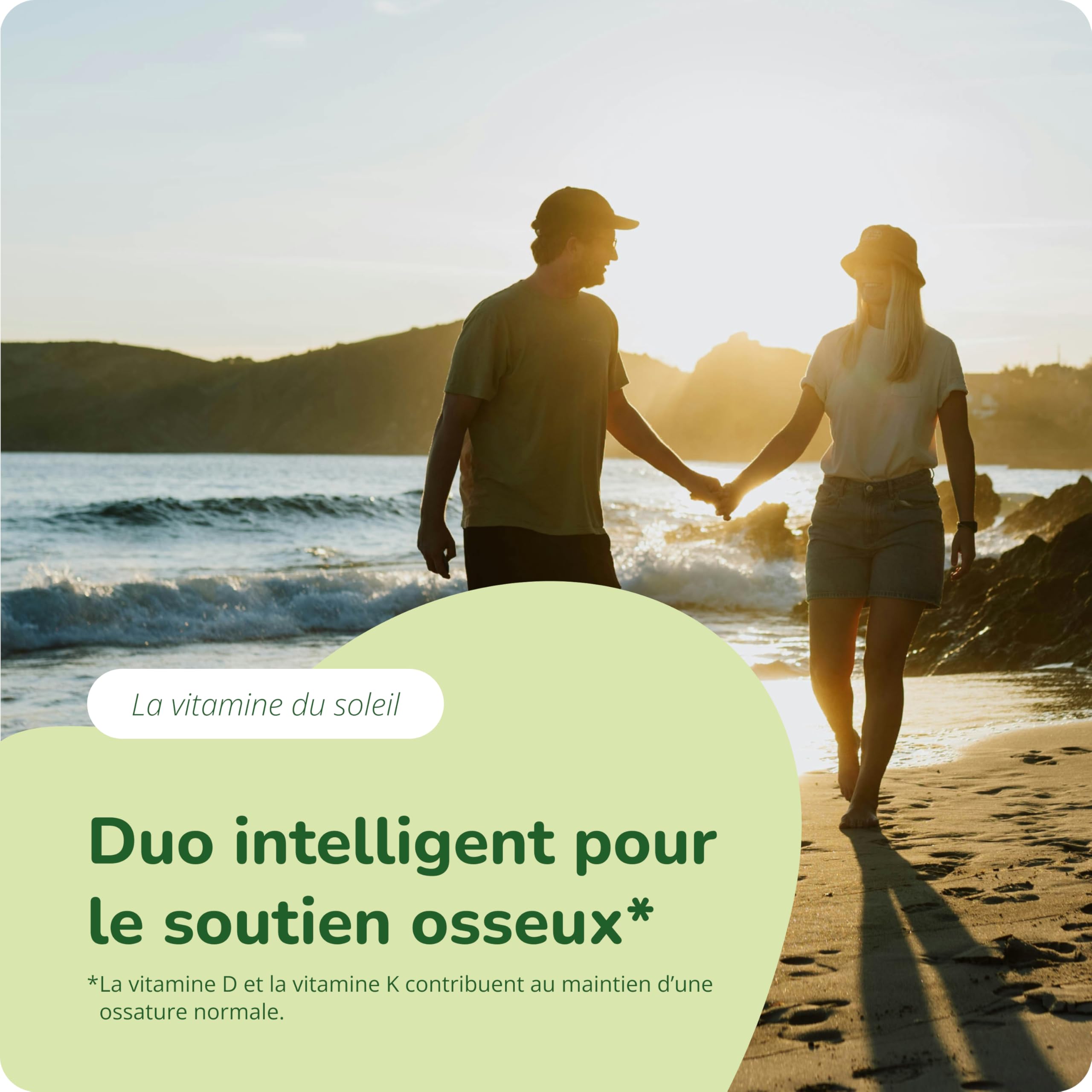 Vitamine D3 K2 Vegan | Haute Biodisponibilité | Immunité + Os + Anti Inflammatoire | Sans Additifs & Testé en Laboratoire | Vit D3 1000 IU | 120 Gélules (4 Mois) | Vegavero®