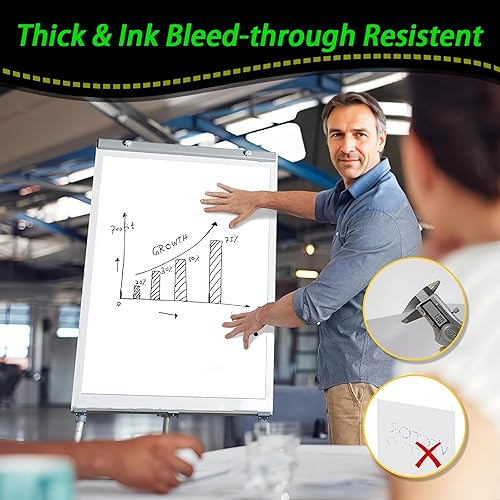 Miniatura 6 de Almohadilla de caballete pegajoso, 30 hojasbloc, papel superadhesivo para cartulina, 10 blocs, 25 x 30 pulgadas