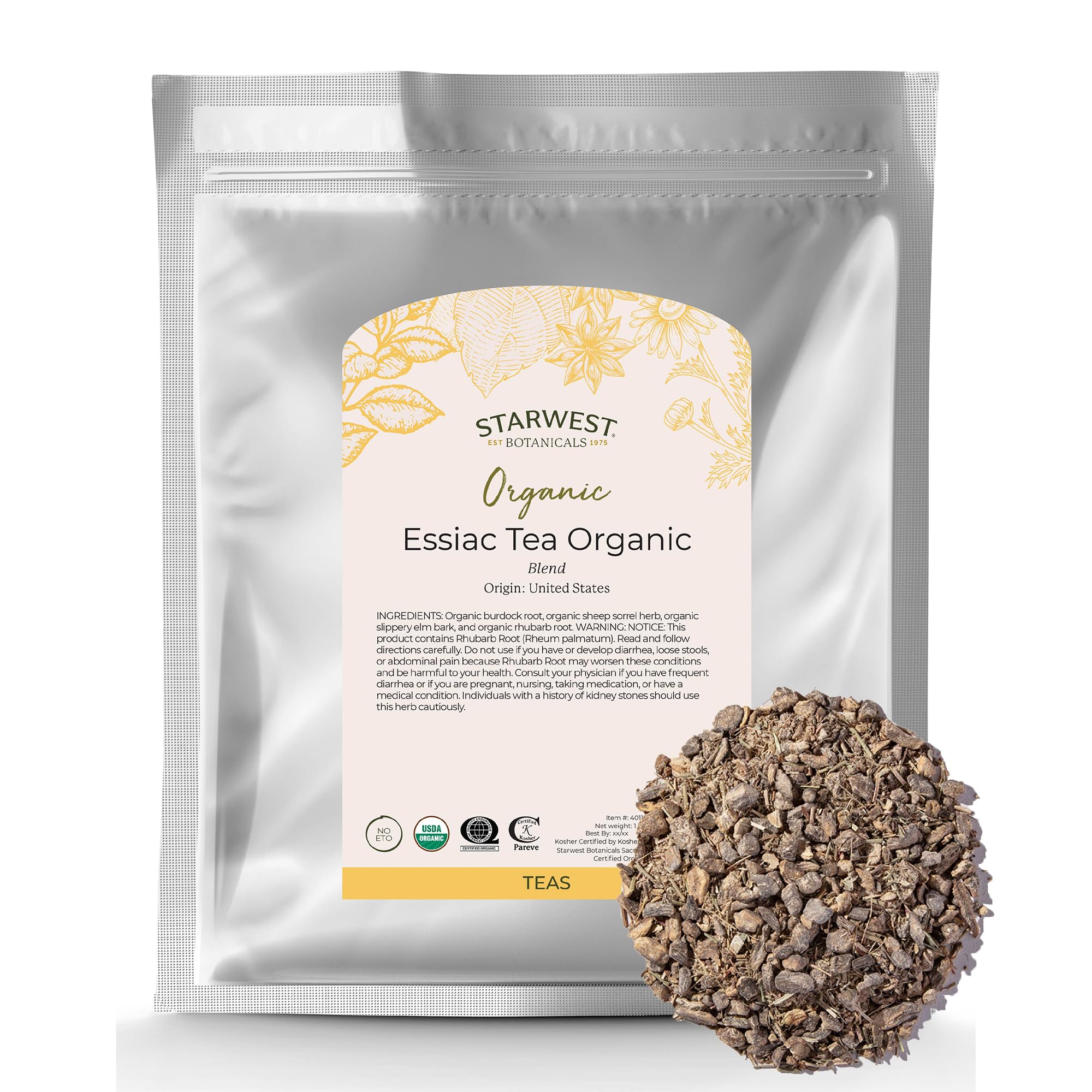 Organic Essiac Tea, 1 Pound