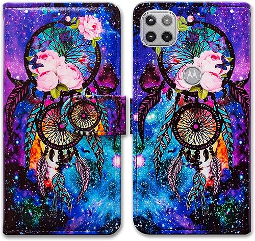 Miniatura 14 de Funda para Motorola One 5G Ace, Plum Blossom Flower Funda de cuero con tapa para teléfono con ranura para tarjeta Soporte para Moto Motorola one 5G