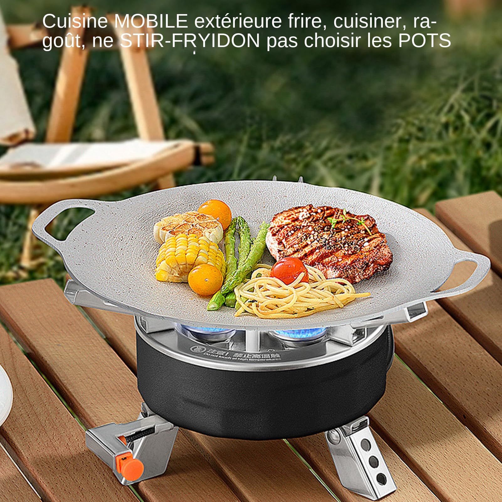 Fornello Campeggio di Immagazzinaggio Incluso, Strumenti Cucina