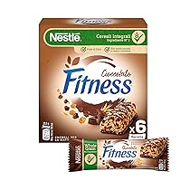 FITNESS Chocolate Barrette Cereali Integrali con Cioccolato Fondente, 6 Barrette da 23,5g (141g)