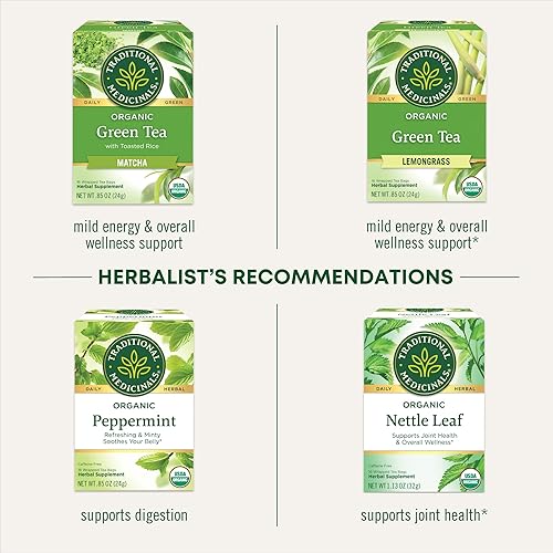 Vista 13 de Traditional Medicinals - Té de hierbas en hojas de jengibre orgánico con manzanilla