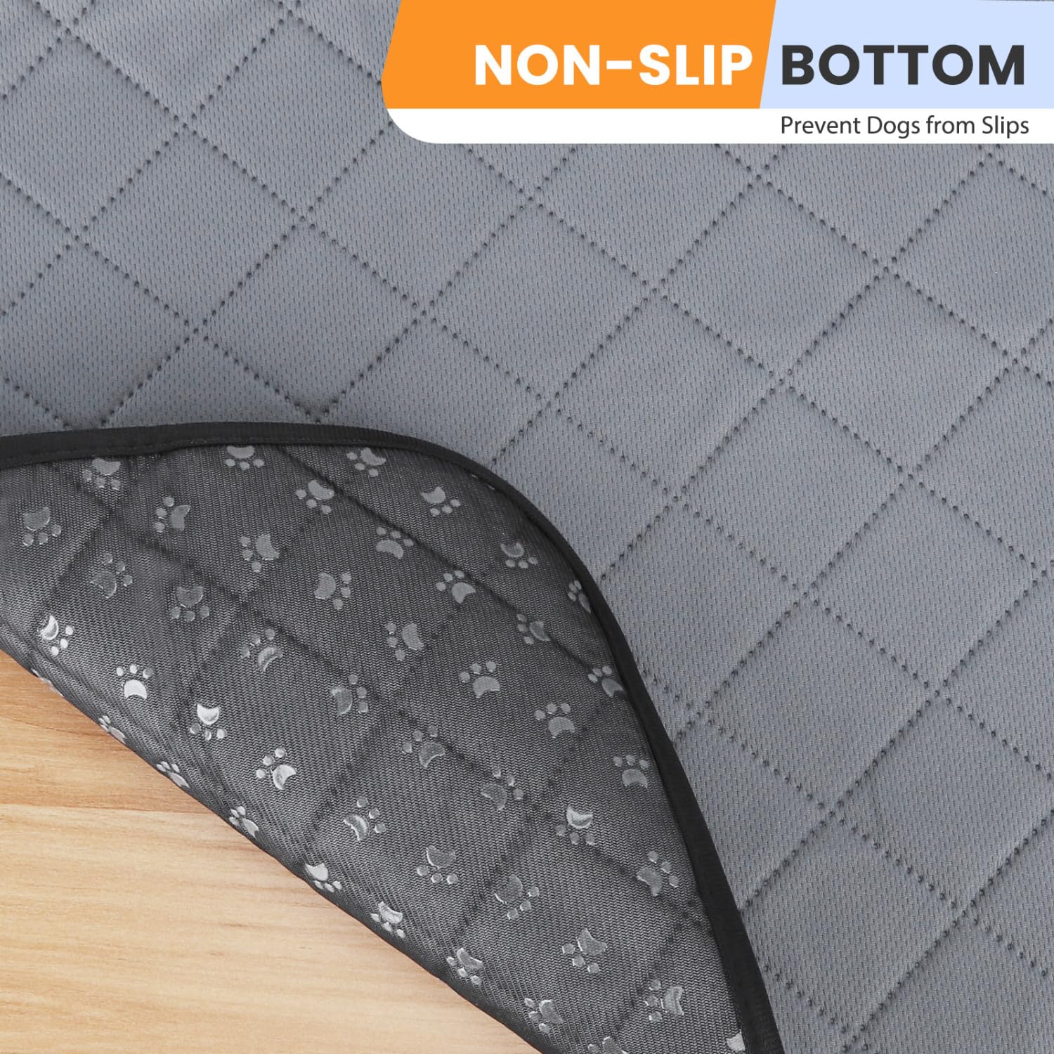 Nobleza 2 Pezzi Tappetini Assorbenti per Cani, Lavabile Tappetini Assorbenti per Cani, Tappetino Igienici per Animali Domestici, Riutilizzabile Tappetino da Allenamento per Cuccioli, 60x45 cm