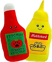 Vista 12 de Giftable World – Juguete de peluche de 24.1 cm para mascotas, perro de maíz con chirriador