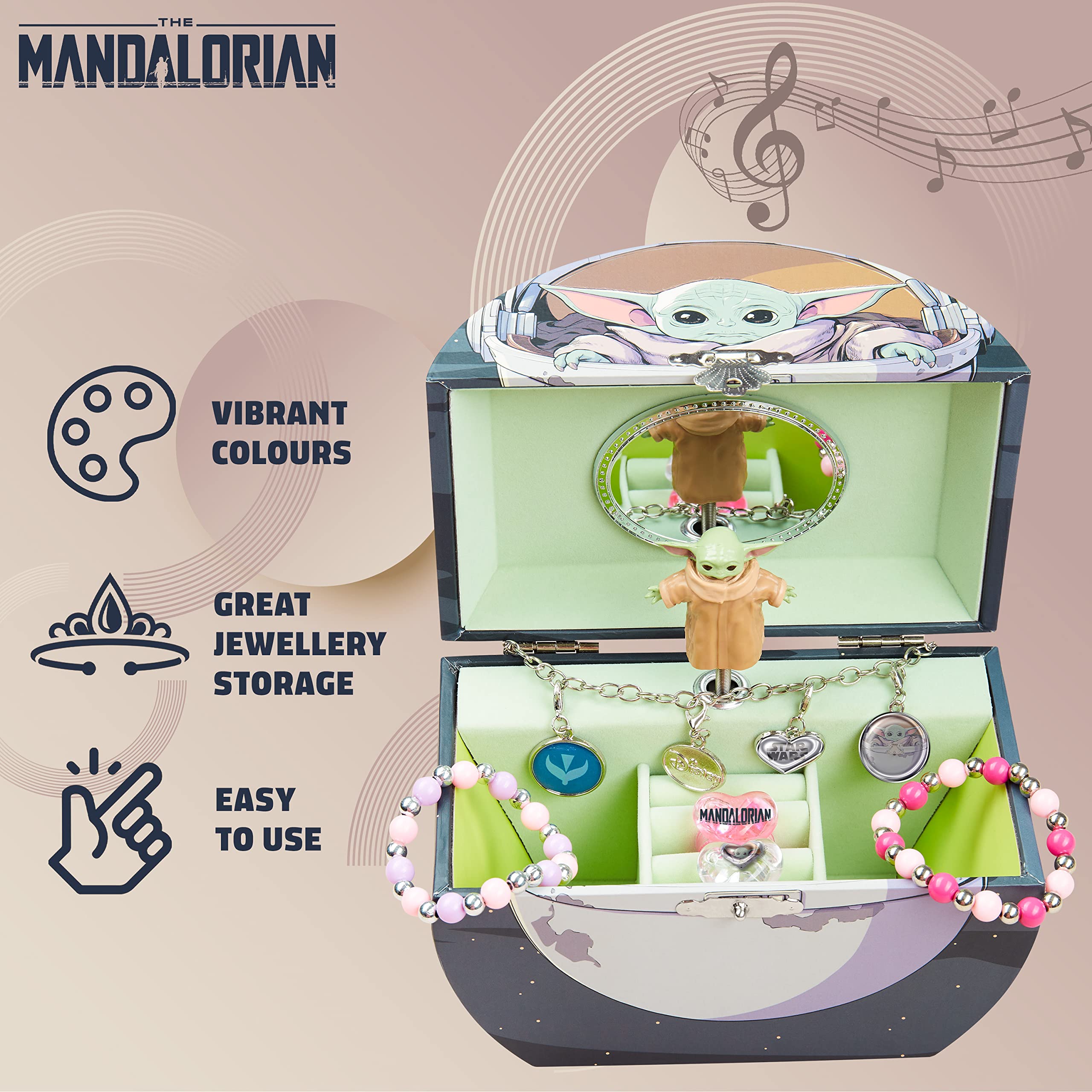 Disney The Mandalorian Joyero Musical para Niñas Baby Yoda