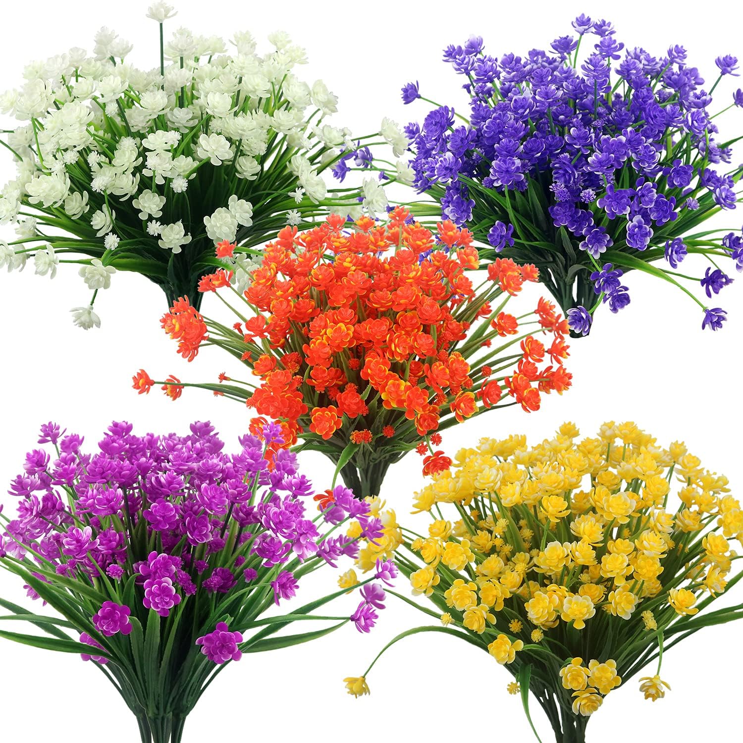 10 PCS Artificial Flowers Outdoor.