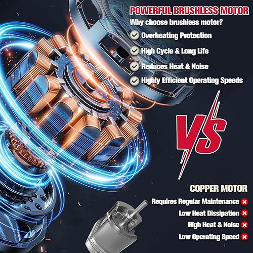 Miniatura 4 de Mini motosierra inalámbrica para batería DeWALT de 20 V Max, motosierra sin escobillas de 4 pulgadas, motosierra portátil con batería con bloqueo de