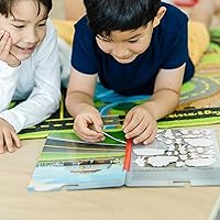 Vista 2 de Melissa & Doug Calcomanías hinchadas reciclables de la Patrulla Canina, libro de calcomanías de camiones grandes, libro de actividades de viaje