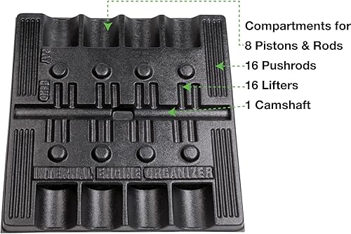 Miniatura 3 de GOODSON Bandeja organizadora para piezas de bloque pequeño Chevy  24 x 25 x 1-12 pulgadas