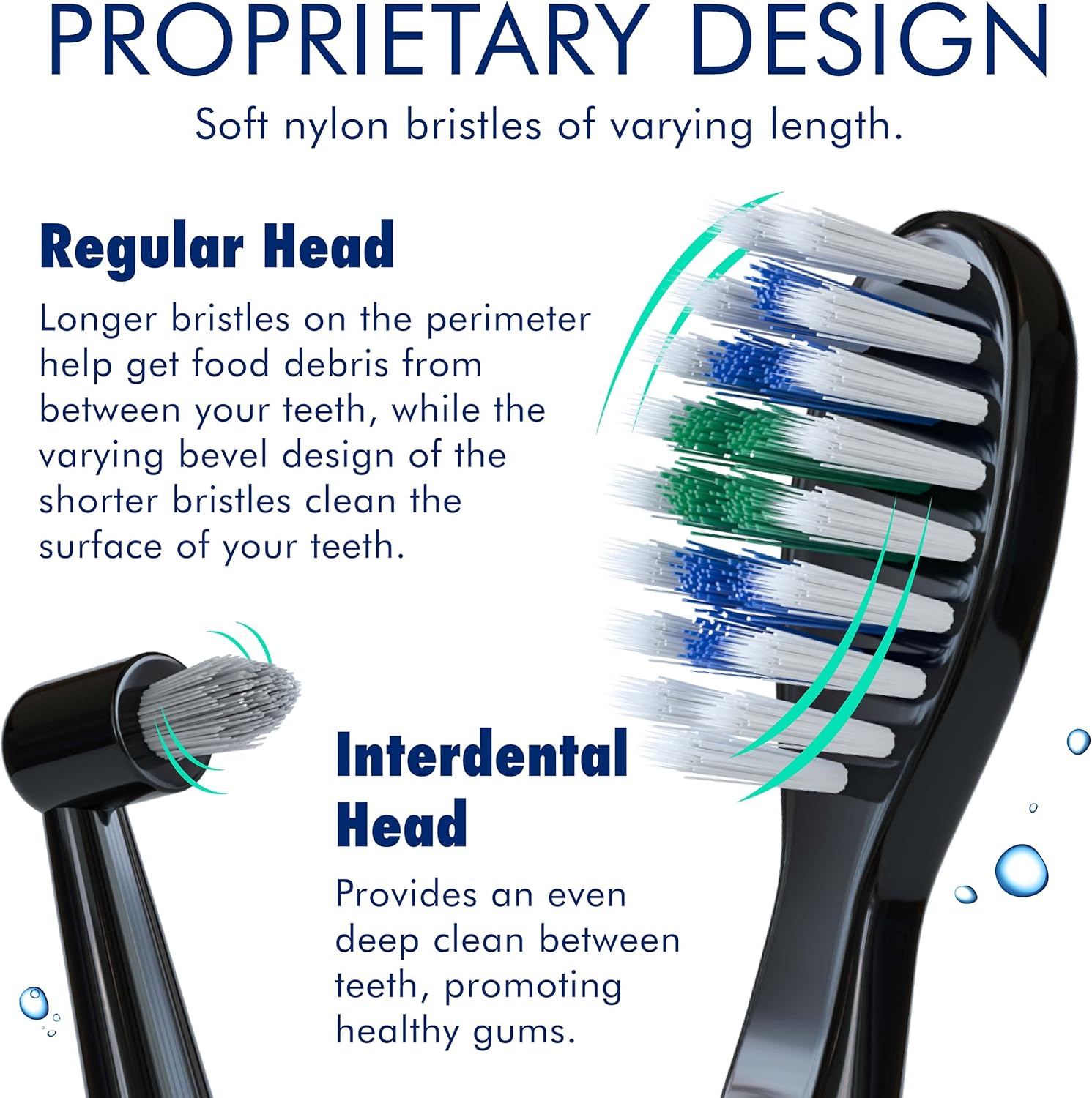 Sonic-FX Duo Dual Handle Rechargeable Electric Toothbrush Set for Adults and Kids - 3 Modes, Smart Auto-Timer - with Charging Dock Brush Holder and 14 Brush Heads - Black and White : Everything Else