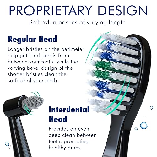 Miniatura 6 de Sonic-FX Duo - Juego de cepillos de dientes de doble mango Sonic de 3 modos de cepillado con temporizador inteligente para adultos y niños cepillo