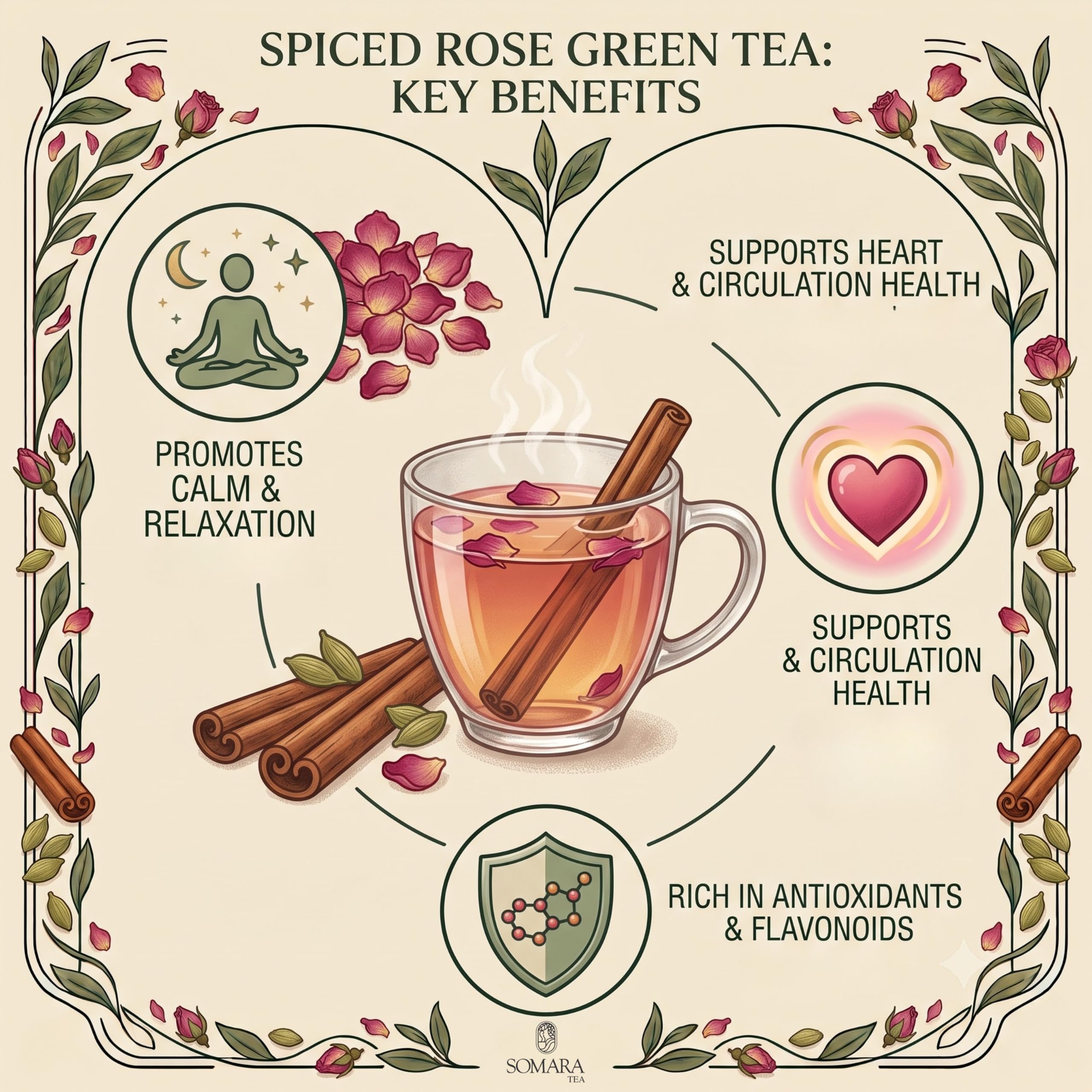 Spiced Rose Green Tea with Cardamom and Cinnamon — Amazon image 2