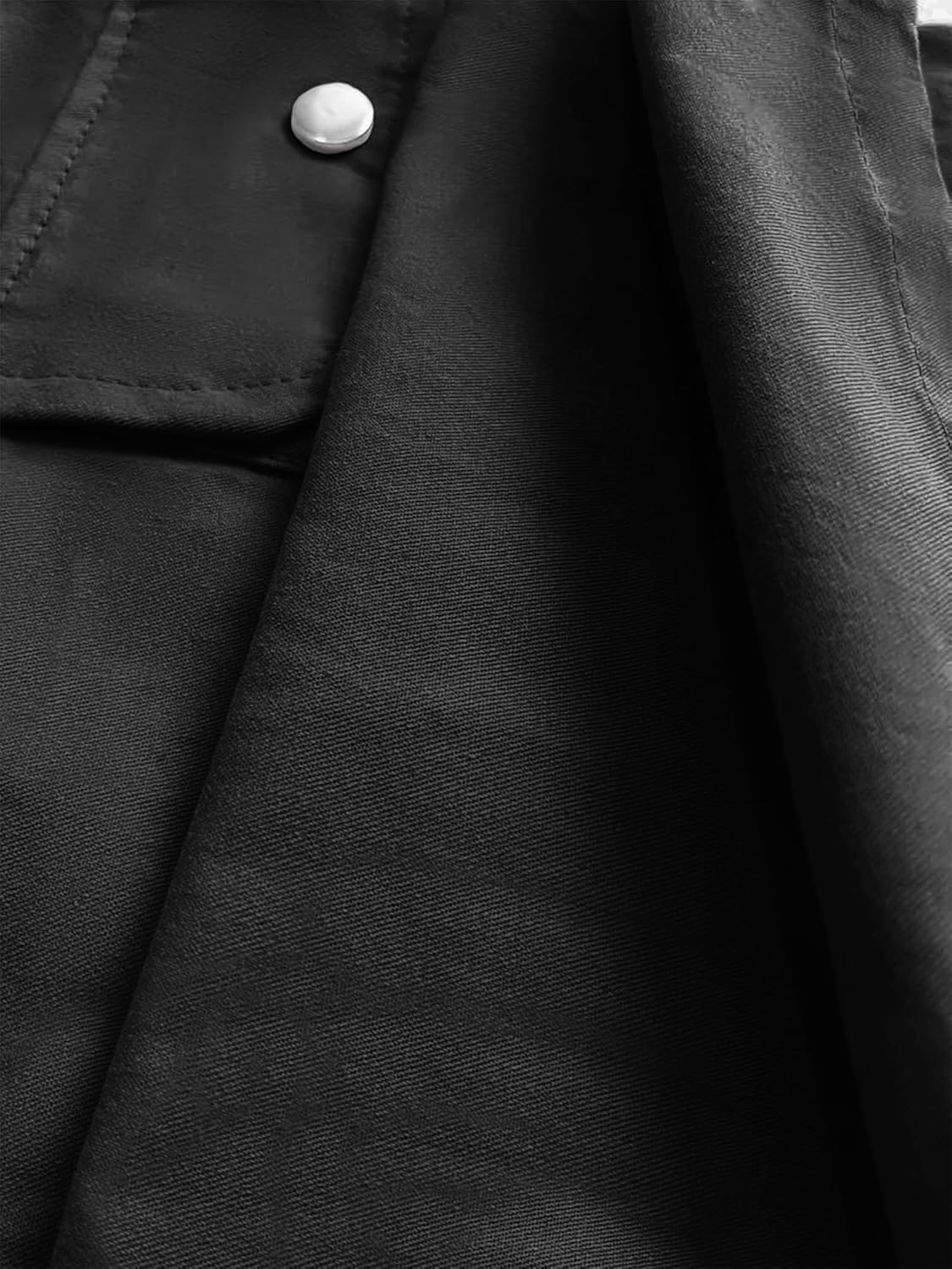 Girl's Elastic High Waist Cargo Pants Wide Leg Trousers with Flap Pocket, 3-14 Years - Image 5