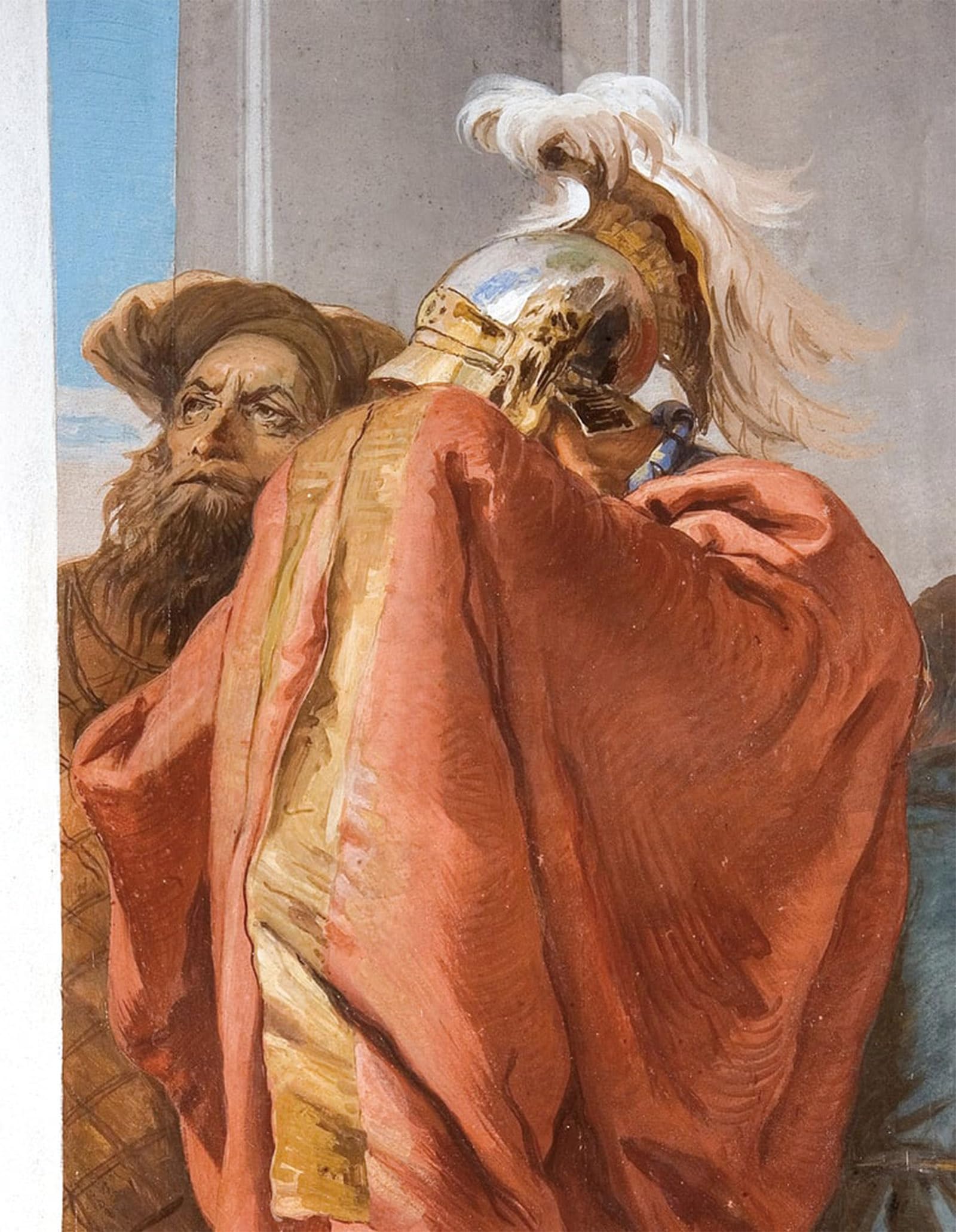 SERENDIPITP Aesthetic Poster Photo Wall Print Retro Picture Detail of Agamemnon by Battista Tiepolo Modern Wall Artwork for Home Decor 60x90cm