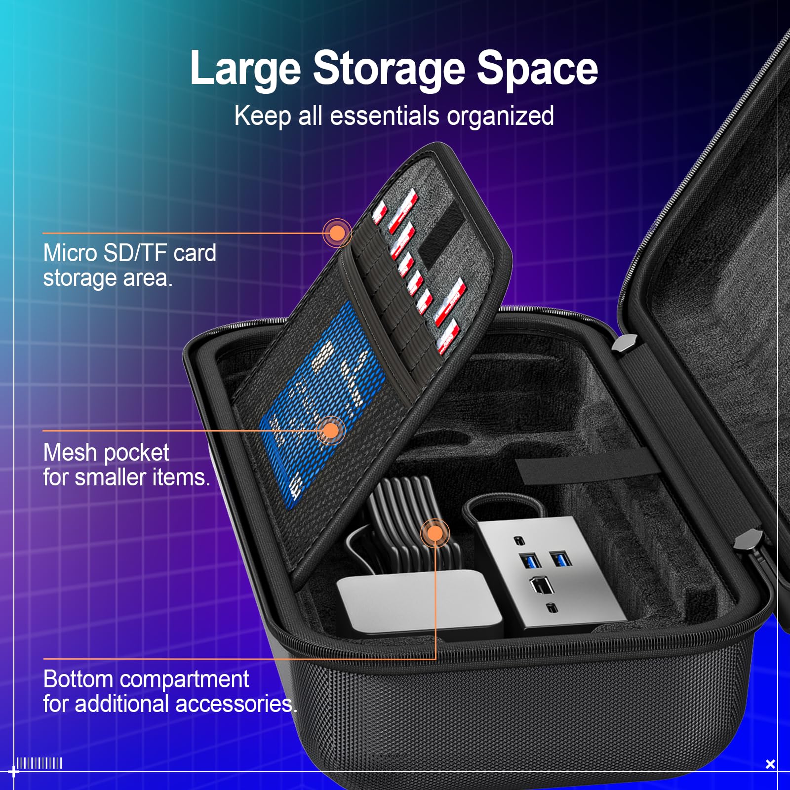 Funda de transporte 3 en 1 compatible con ROG Ally X
