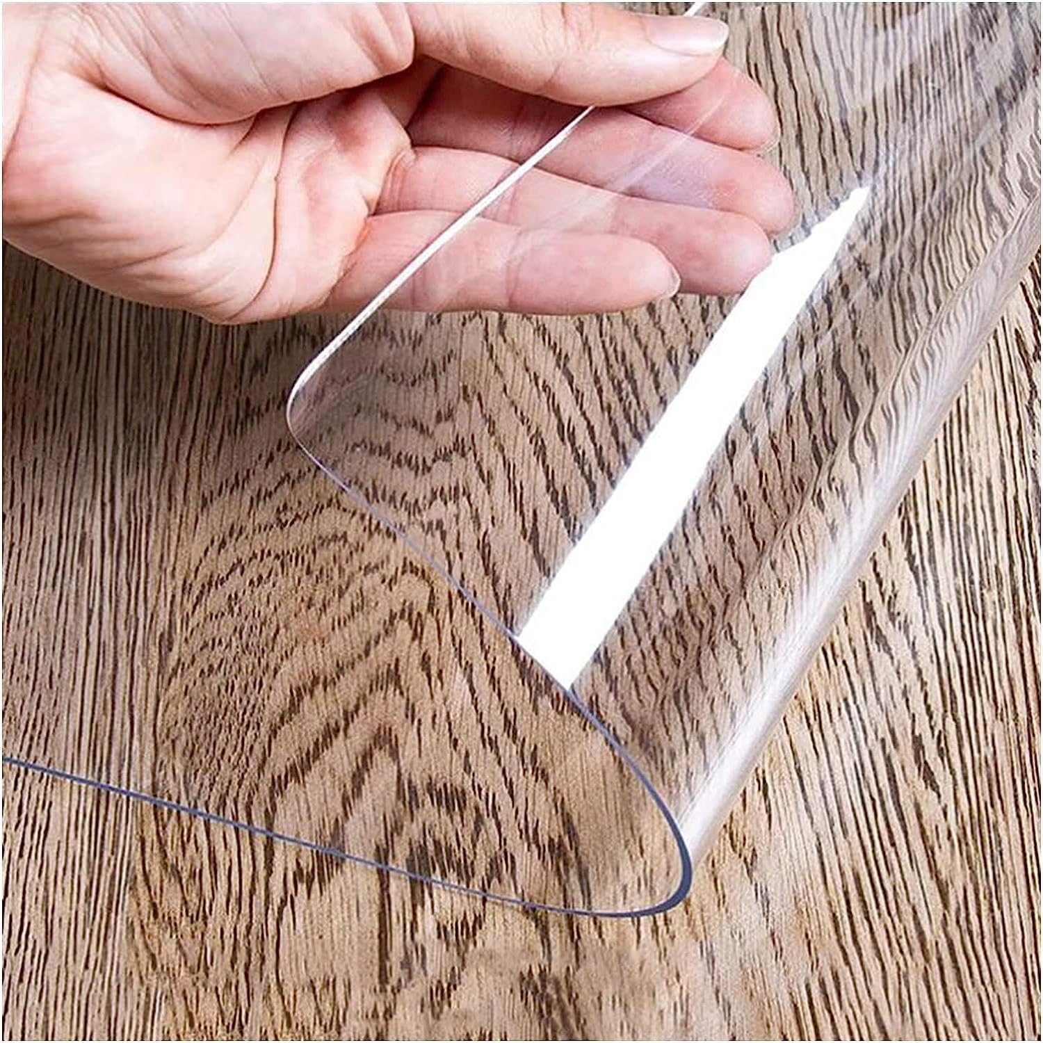 Tappetino trasparente per sedie per paviment Copri scrivania trasparente, tappetino da tavolo in plastica PVC, tappetino protettivo for pavimento in legno, tappeto in plastica PVC impermeabile m