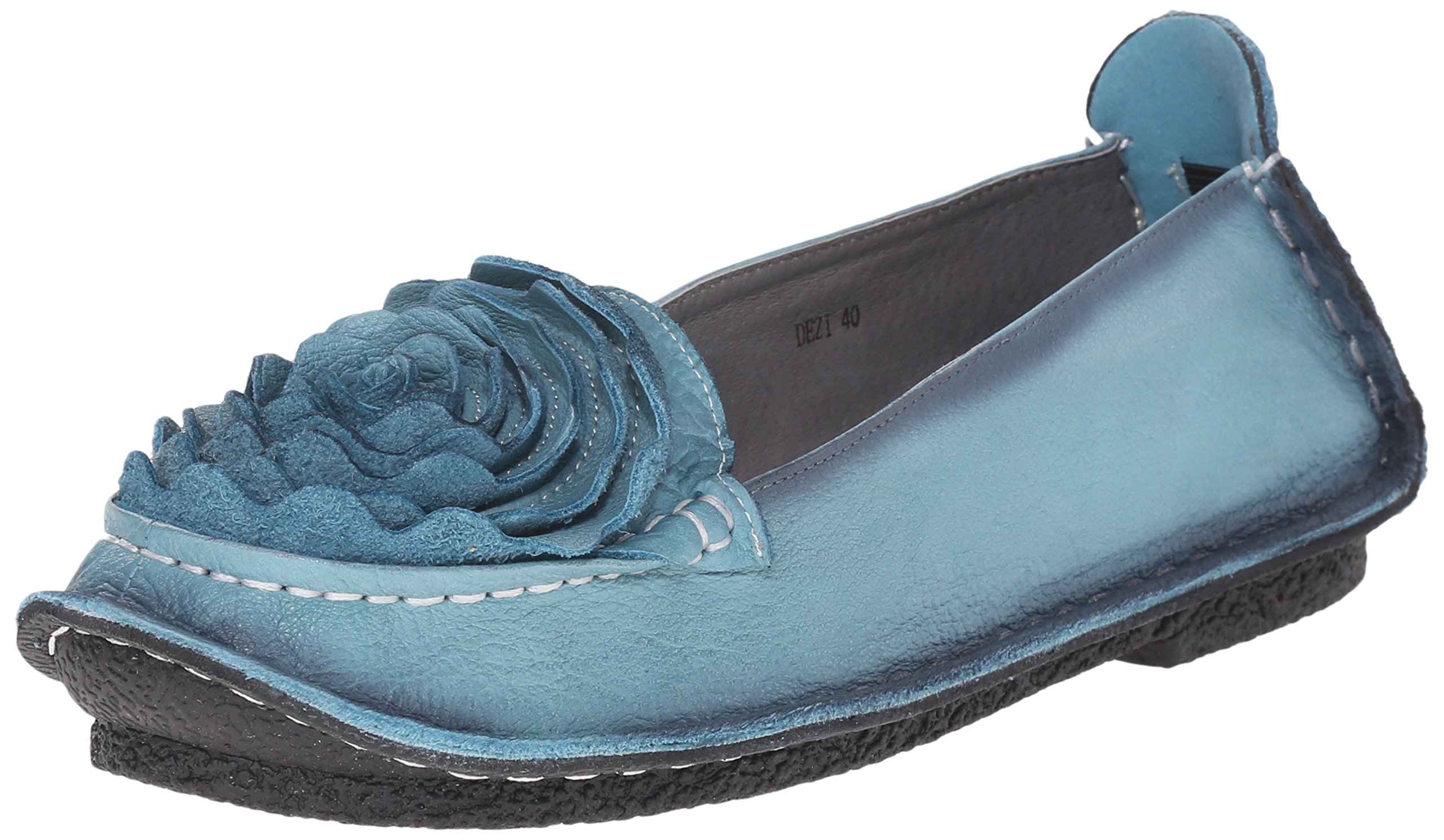 Spring Step L'ArtisteL'Artiste by Spring Step Women's Dezi Flat, Blue, 36 EU/5.5-6 M US