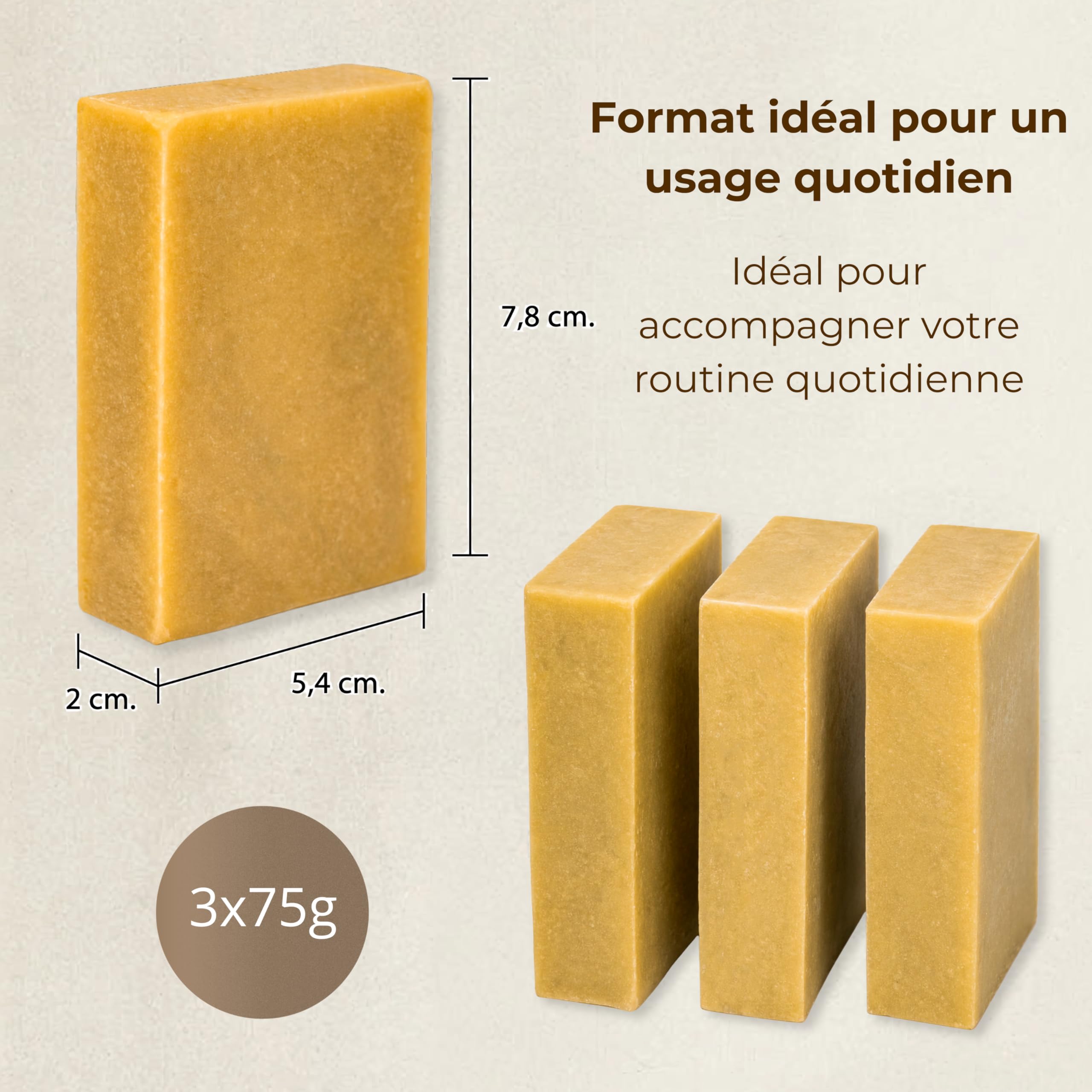 Savon au Soufre acné visage – Savon Visage femme et homme à l’Huile d’Olive 3 x 75g – Nettoyant Anti Acne, Points Noirs et Dermatite pour Peau Grasse & Mixte pour un usage quotidien