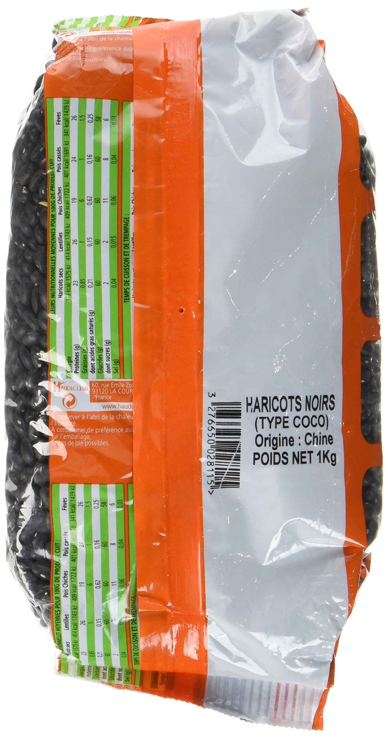 Légumor Haricots Noirs 1 kg - Lot de 5