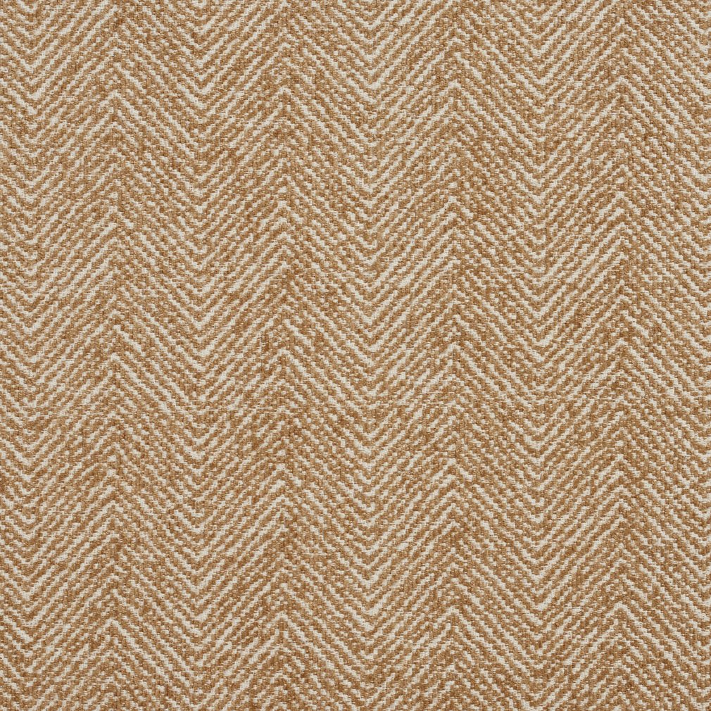Camel Herringbone Woven Textured Upholstery Fabric by The Yard - SKU: Henley Camel