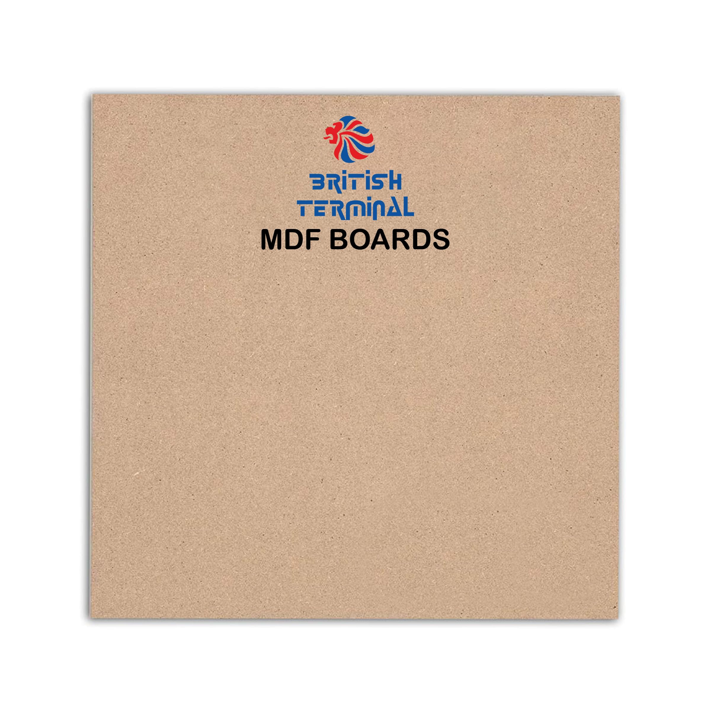 British Terminal square MDF Boards for Art & Crafts, Wood MDF Sheets for Craft Work, Painting, Resin Art, Fluid Art, Decoupage, Mandala Art, Pyrography,Lippan,DIY Cutouts l Material for Artists,Students ll 5pcs (14 x 14 inch - 5PC)-image-13