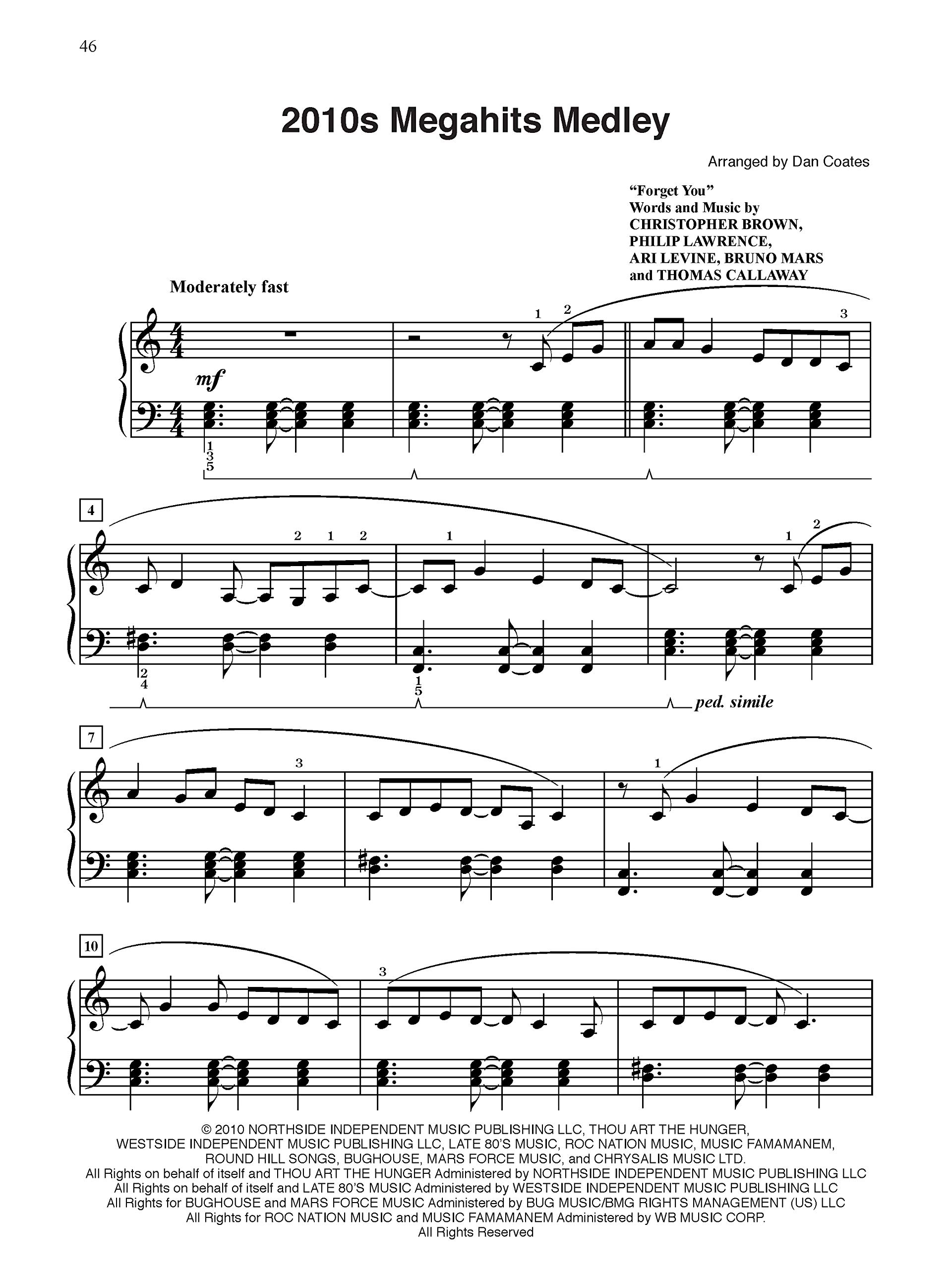 Medleys of Pop & Rock: Intermediate to Late Intermediate