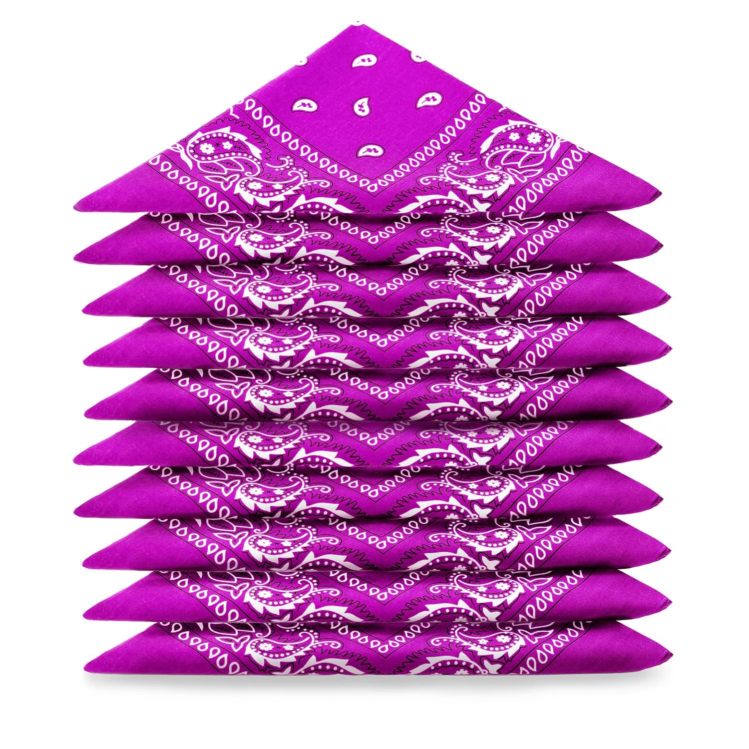 Karl Loven EL BANDANA - Lote de bandanas 100% Algodon de primera calidad Paisley Panuelo Cabeza Cuello Bufanda - Juego de 5/10/20 — view 34