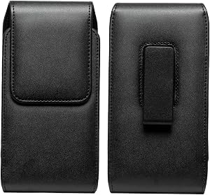 Phone Holster for Samsung Galaxy A57 A56 A37 A36 S26+ S25 FE, Pixel 10a 9a | Rotating Belt Clip Case for iPhone Air 15 14 Pro Max 16 Plus, Galaxy S25 Plus S24 FE S23 FE, PU Leather Belt Pouch Holder