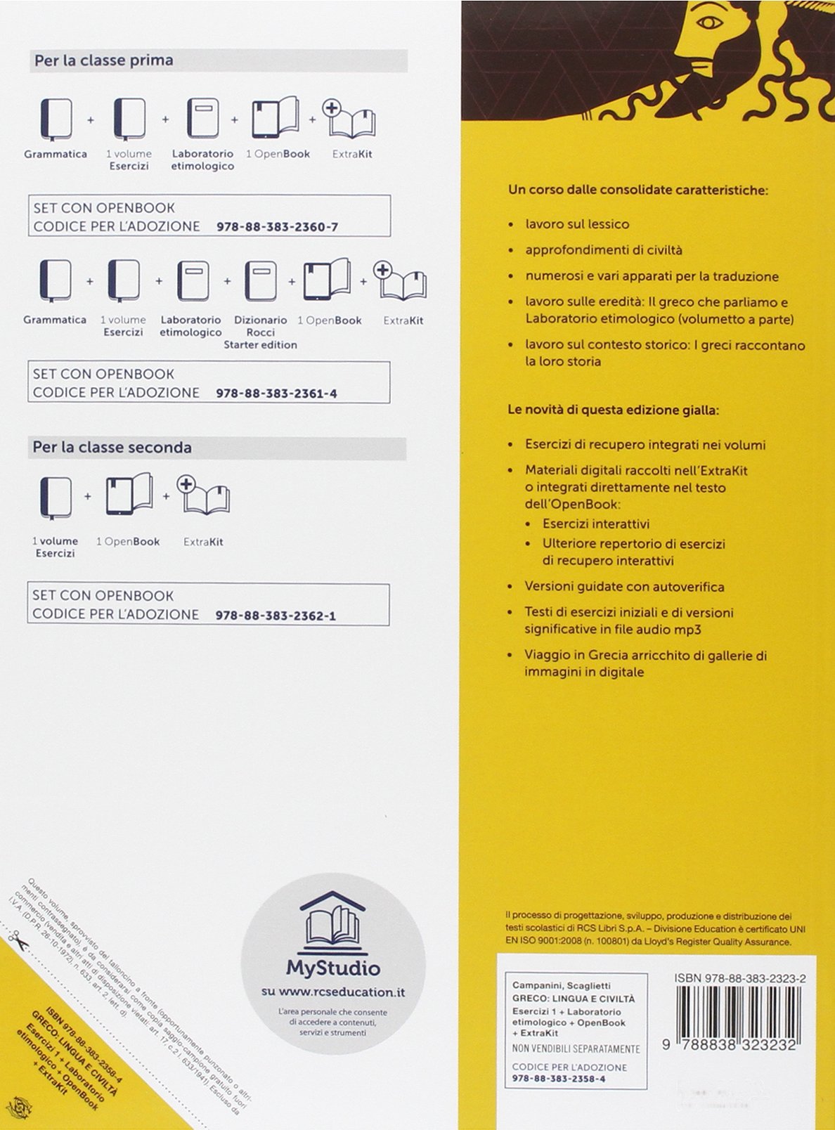 Greco. Grammatica-Esercizi. Ediz. gialla. Per le Scuole superiori. Con e-book. Con espansione online (Vol. 1)