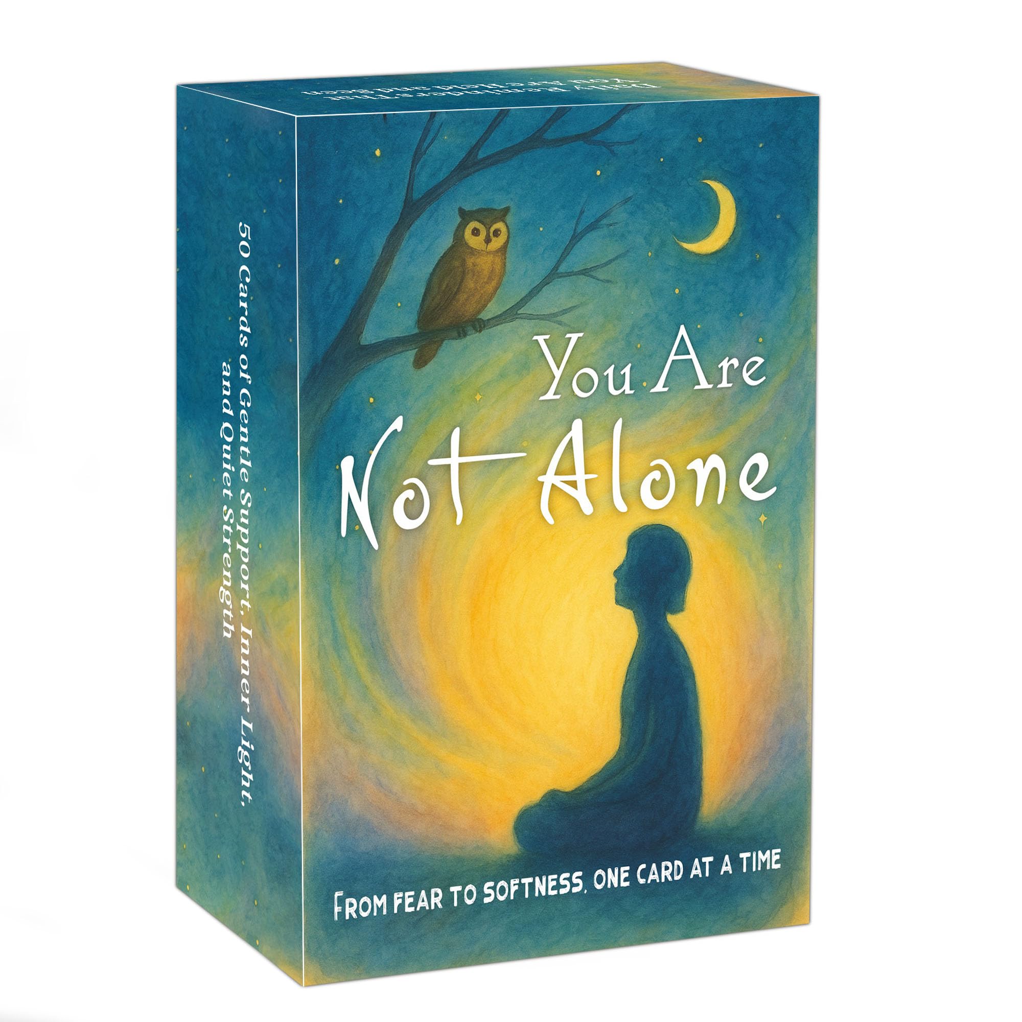 Healing Oracle Cards for Beginners, 50 Affirmations for Soothing Fear, Trusting The Unknown, Receiving Support and Becoming The Light, Self-Care Deck for Mindfulness, Meditation & Spiritual Growth