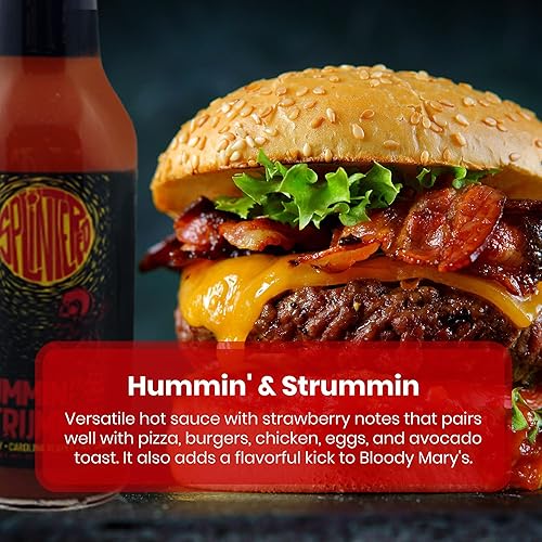 Miniatura 6 de The Splintered Sauce Hot Sauce Trio – Carolina Reaper Paquete variado con deliciosos maridajes de frutas, arándanos, fresas, piña, perfecto para