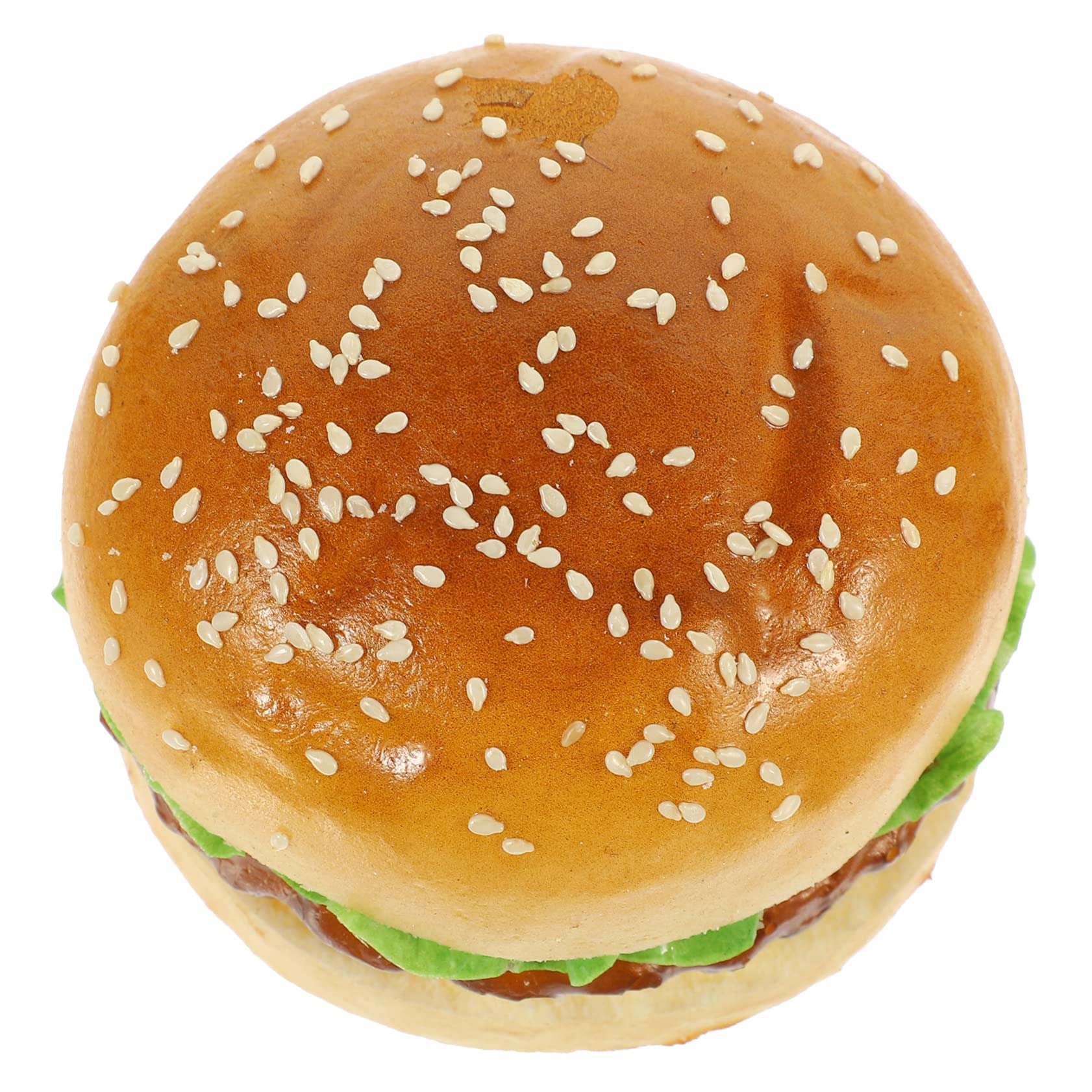 PRETYZOOM Prop Bread Lifelike Party Kitchen Food Fake Display Easter Birthday Artificial Home Realistic Model Burger Supplies Photography for Hamburgers Simulation Pu Decoration Bakery