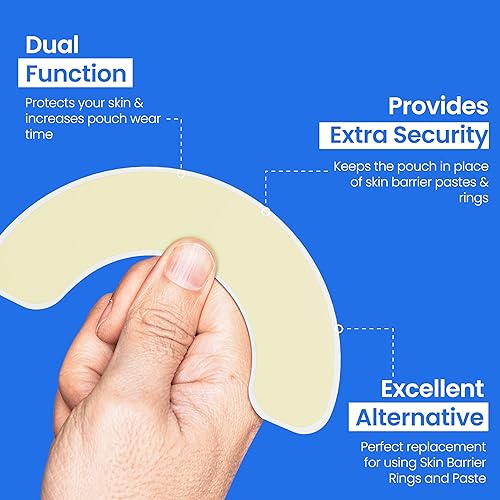 Miniatura 5 de Safe n' Simple Arco de barrera cutánea  Paquetes envueltos individualmente de 12 pulgada  Tiras de barrera cutánea hidrocoloide para ostomía