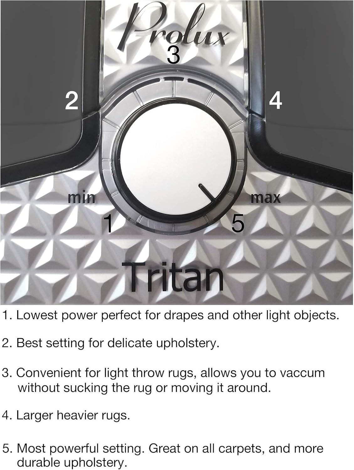 Prolux Tritan Canister Vacuum Cleaner with Sealed HEPA Filter and Powerful 12 Amp Motor -