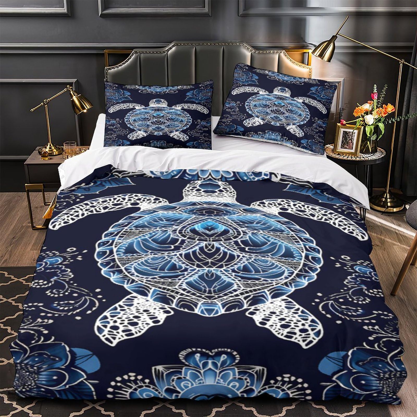 Parure de lit Noël King 220x240 avec housse de couette imprimée 3D