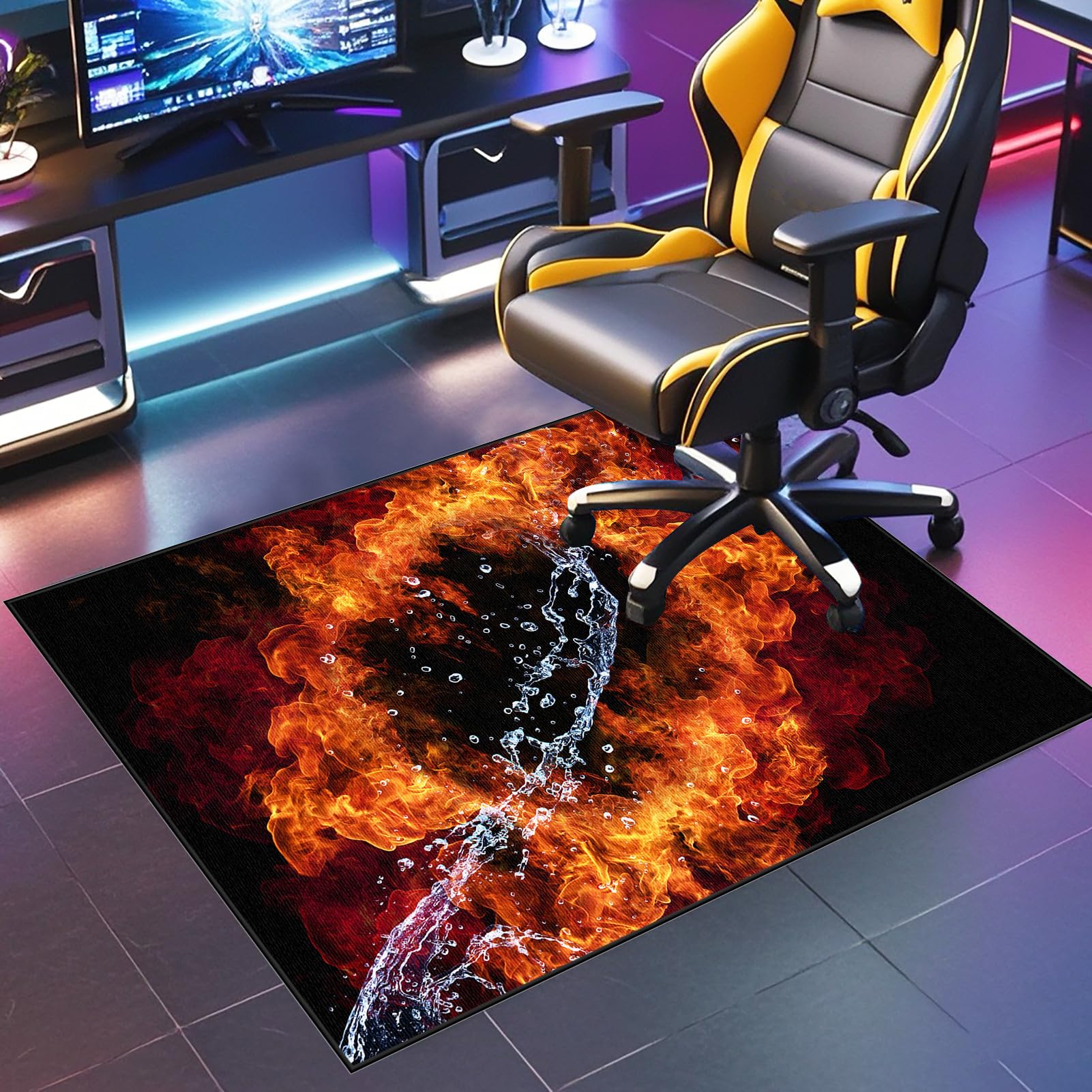 JaevKwzy Office Gaming Chair Mat for Carpet Computer Chair Mat for Hardwood Floor Carpet Protector Mat Hard-Floor Chair Mats Non Slip Gaming Rug Desk Chair Mat 120 x 180 cm โ image 1