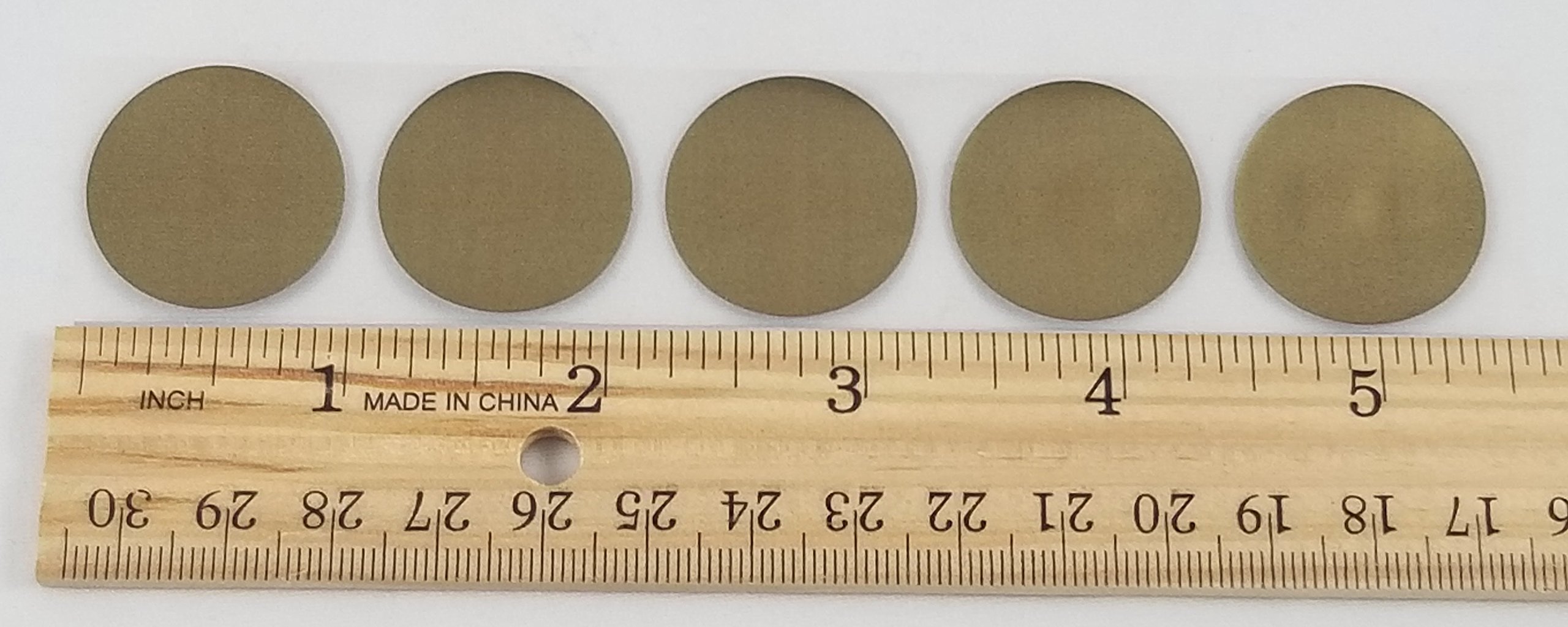 Gold 1" Round (Quarter size) Circle Scratch-off Stickers Self Peel & Stick DIY Labels - Package of 100 Wedding Baby Shower Favors Crafts Clear Liner Scratch Offs Label