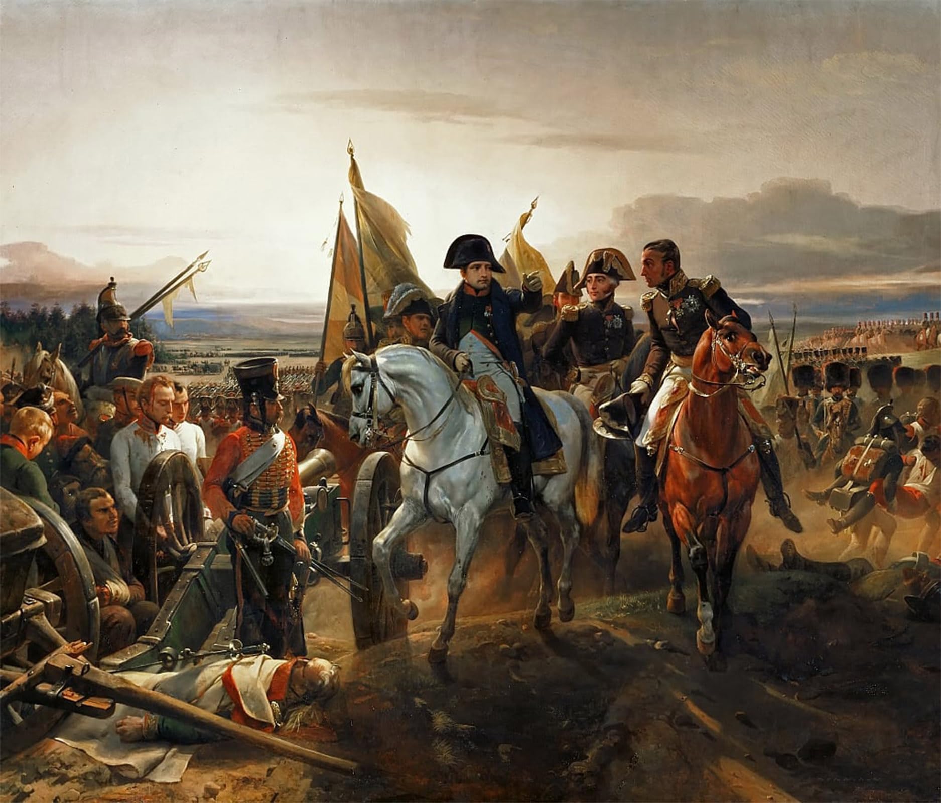 ARTXLXXBN Famous Painting Canvas Artwork Graffiti Print the Battle of Friedland on June by Horace Vernet Portrait Canvas Image for Home Decor 60x90cm