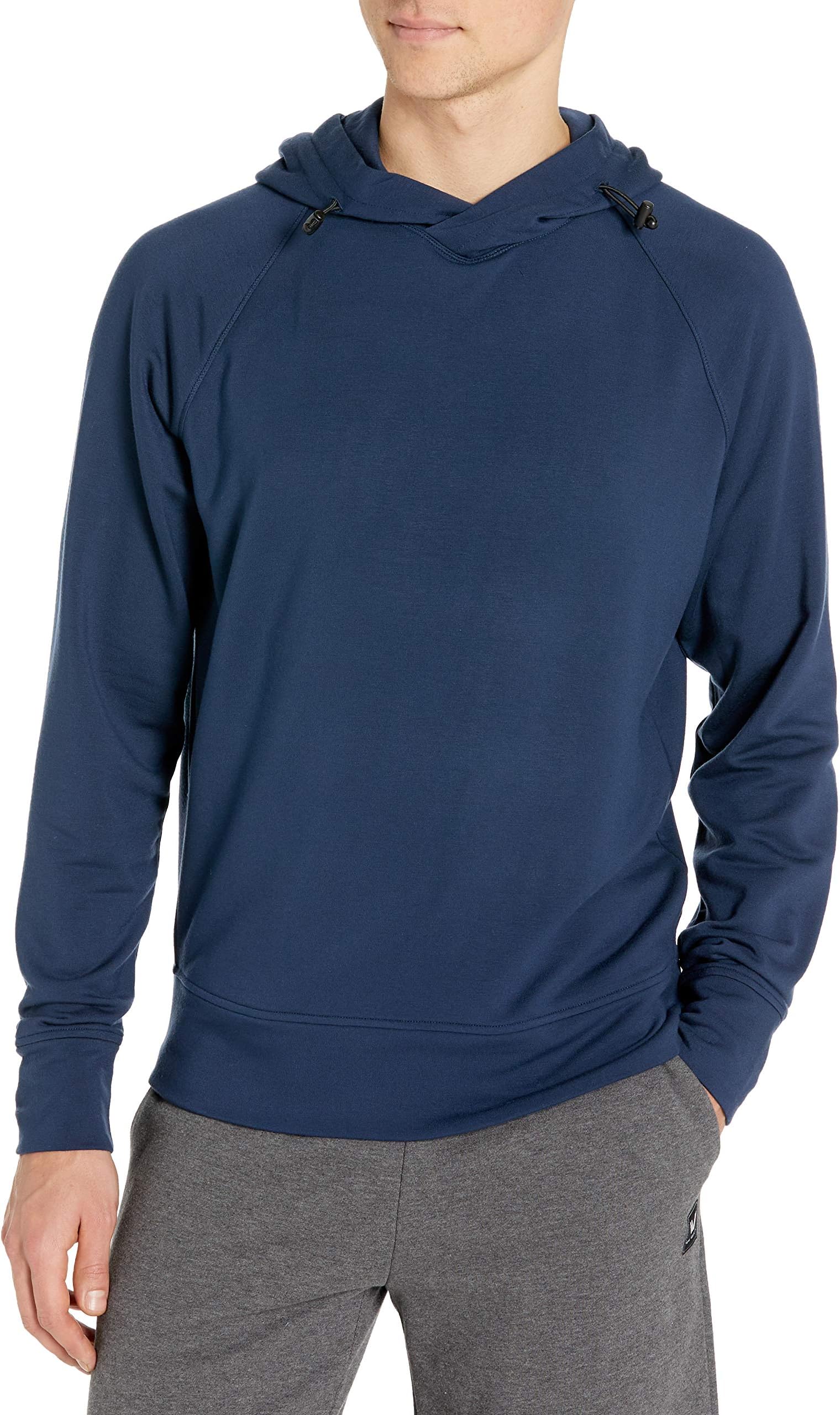 Peak Velocity Men's Yoga Luxe Fleece Pullover Hoodie