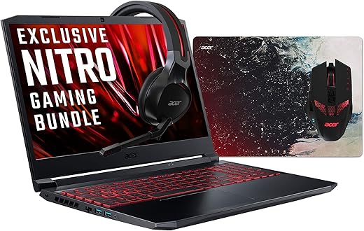 Acer Nitro 5 AN515-56 15.6 inch Gaming Laptop - (Intel Core i5-11400H, 8GB, 512GB SSD, NVIDIA RTX 3050, Full HD...
