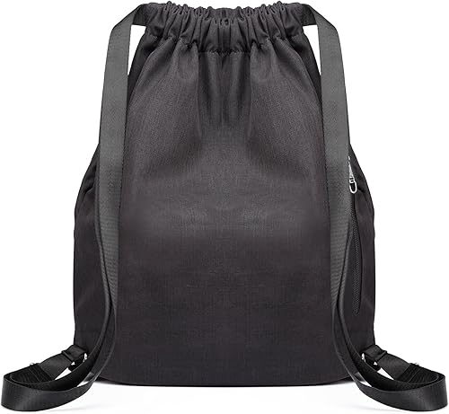 Miniatura 5 de KAUKKO Mochila deportiva con cordón para gimnasio, yoga, mochila de hombro para hombres y mujeres, L, Mochilas Daypack