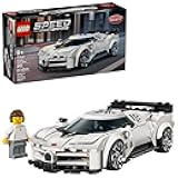 Speed Champions Bugatti Centodieci Hyper Sports Car Toy - Model Kit & Pretend Play Toy for Boys & Girls, Ages 9+ - Italian Model Car Kit for Racing Fans - Gift Idea for Birthdays - 77240