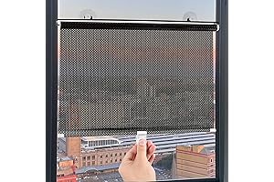 Retractable Suction Cup Blinds for Versatile Home Privacy, 16 x 24in