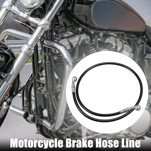 Miniatura 2 de X AUTOHAUX Manguera de freno para motocicleta, línea de freno hidráulico, manguera de aceite para ATV, motocicleta, motocross, bicicleta de